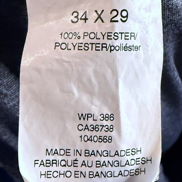 Haggar Cool Performance Dress Pants Mens Charcoal Tapered Slacks Size 34/29 - Picture 5 of 7